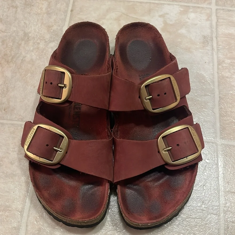 birkenstock arizona big buckle leather Sandal - Picture 7 of 9